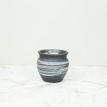 Load image into Gallery viewer, Enso Handmade Plant Pot Charcoal and Blue